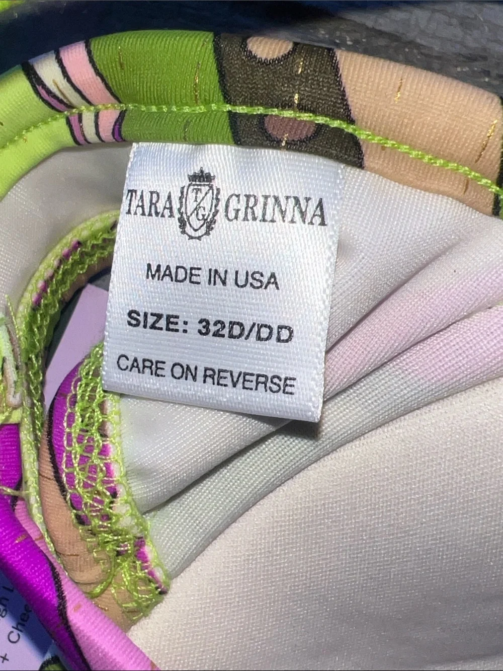 Women’s Two-Piece Bikini Set — Purple & Multicolor Print.  B11